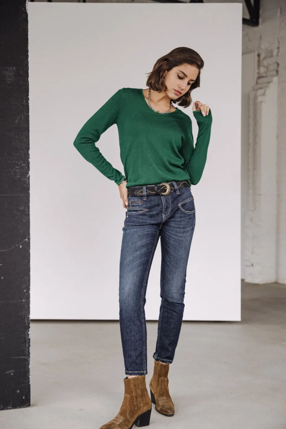 Alexa High Waist Cropped SDM